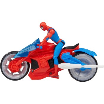 Hasbro Marvel Spider-Man Web Blast Cycle Kids Playset with Poseable Spider-Man Όχημα και φιγούρα F6899 5010994182533