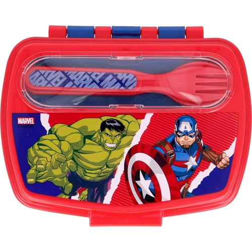 Stor Δοχείο Φαγητού Με Μαχαιροπήρουνα Avengers Comic Heroes 530-57709 8412497577095
