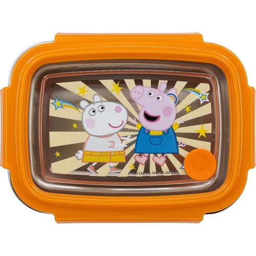 Stor Stainless Steel Small Rectangular Sandwich Box 670 Ml Peppa Pig Kindness C 530-41275 8412497412754
