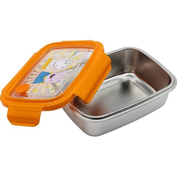 Stor Stainless Steel Δοχείο Φαγητού Sandwich Box 670 Ml Peppa Pig Kindness Counts 530-41275 8412497412754