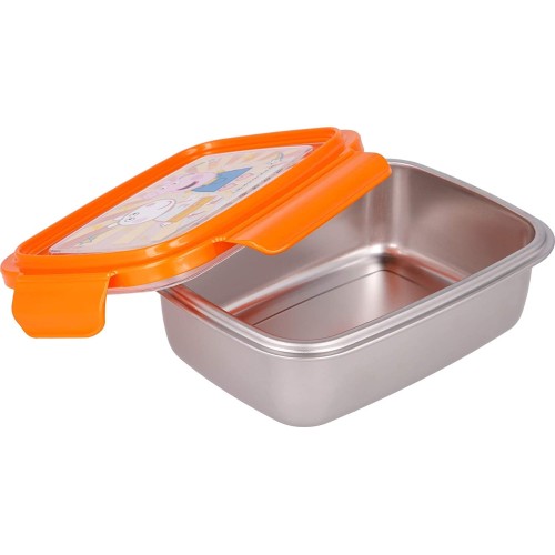 Stor Stainless Steel Small Rectangular Sandwich Box 670 Ml Peppa Pig Kindness C 530-41275 8412497412754