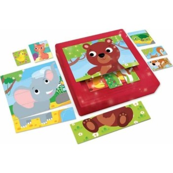 Lisciani Carotina Baby 9 Puzzles Pyramid - Baby Animal NEW 10.95476 8008324095476