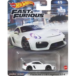 Mattel Hot Wheels Συλλεκτικα Αυτοκινητακια Fast and Furious Porsche Cayman Gt4 HNW46 / HKD20 194735101085