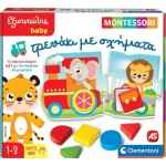 Clementoni Smart Baby Montessori Training Game Train With Shapes For 12-36 Months 1024-63237 8005125632374