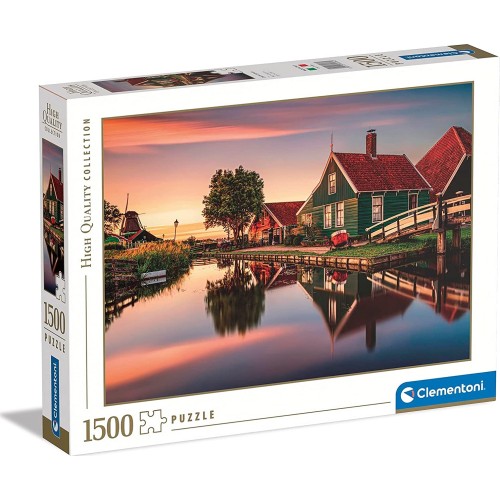 Clementoni Παζλ 1500 H.Q. Zaanse Schans, Ολλανδία 1220-31696 8005125316960