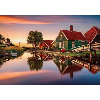 Clementoni Παζλ 1500 H.Q. Zaanse Schans, Ολλανδία 1220-31696 8005125316960