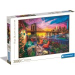 Clementoni Collection Manhattan Balcony Sunset 3000 Pieces, Jigsaw Puzzle For Ad 1220-33552 8005125335527