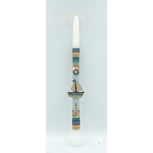 Λαμπάδες Decor Λαμπάδα Καραβάκι ξύλινο 23-849 5202200005648