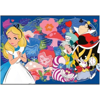 Clementoni Παιδικό Παζλ Supercolor Disney Αλίκη Στη Χώρα Των Θαυμάτων 104 Τμχ 1210-25748 8005125257485