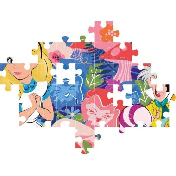Clementoni Childrens Supercolor Disney Alice In The Country Of Miracles 104 Pcs 1210-25748 8005125257485