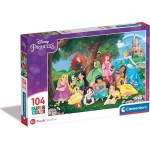 Clementoni Παιδικό Παζλ Supercolor Disney Πριγκίπισσες 104 Τμχ 1210-25743 8005125257430
