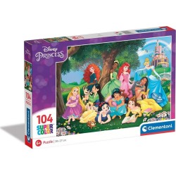 Clementoni Παιδικό Παζλ Supercolor Disney Πριγκίπισσες 104 Τμχ 1210-25743 8005125257430
