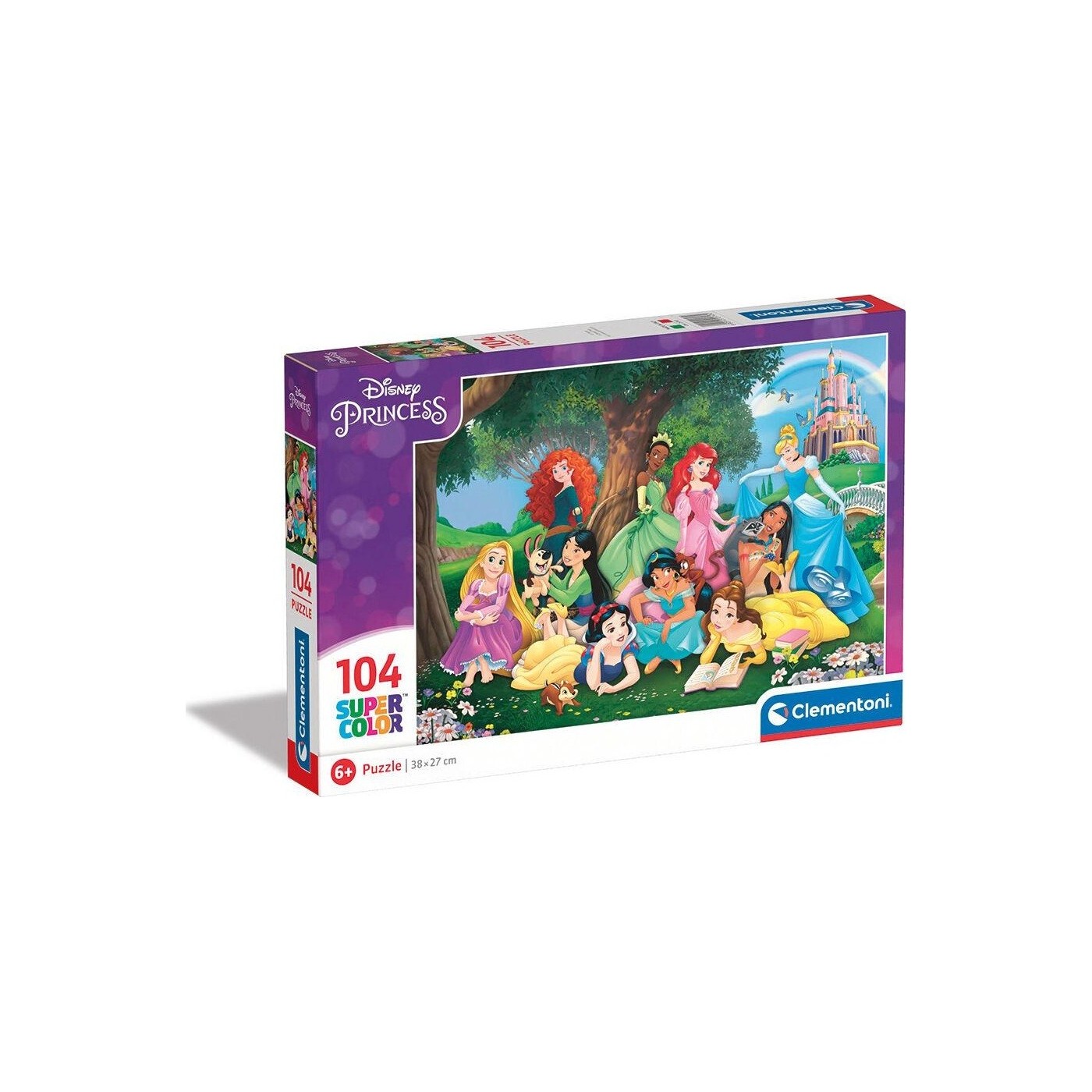 Clementoni Childrens Puzzle Supercolor Disney Princesses 104 TMX 1210 ...