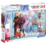 Clementoni Παιδικό Παζλ Maxi Super Color Frozen 2 24 Τμχ 1200-28513 8005125285136