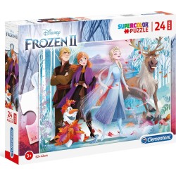 Clementoni Παιδικό Παζλ Maxi Super Color Frozen 2 24 Τμχ 1200-28513 8005125285136