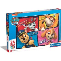 Clementoni Παιδικό Παζλ Maxi Supercolor Nickelodeon Paw Patrol 24 Τμχ 1200-24238 8005125242382