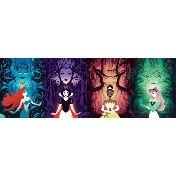 Clementoni Παζλ Panorama Disney Πριγκίπισσες 1000 Τμχ 1220-39722 8005125397228