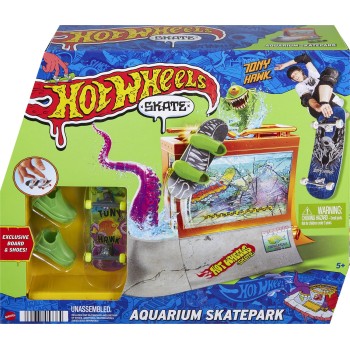Mattel Hot Wheels Skate Aquarium Skatepark, Playset HGT91 / HGT93 194735057764