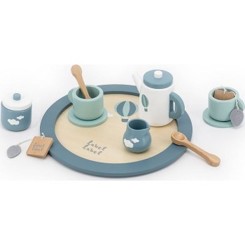 Label Label Wooden Tea Set Green 09-9301004-01 5420067924814