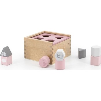 Label Label Wooden Pink Sorting Box 09-9301008-01 5420067925040