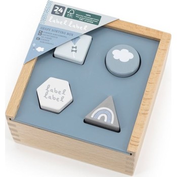 Label Label Wooden Blue Sort Box 09-9301008-02 5420067925057