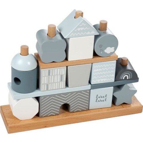 Label Label Wooden Stacking Game Blue 09-9301009-02 5420067925095