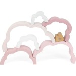 Label Label Wooden Stacking Rainbow Puzzle Cloud Pink 09-9301014-01 5420067925286
