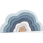 Label Label Wooden Stacking Rainbow Puzzle Cloud Blue 09-9301014-02 5420067925293