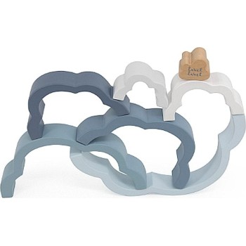 Label Label Ξύλινο Παιχνίδι Στοίβαξης Rainbow Puzzle Cloud Μπλε 09-9301014-02 5420067925293