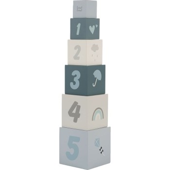 Label Label Ξύλινοι Κύβοι Stacking Blocks Numbers Μπλε 09-9301015-02 5420067925316