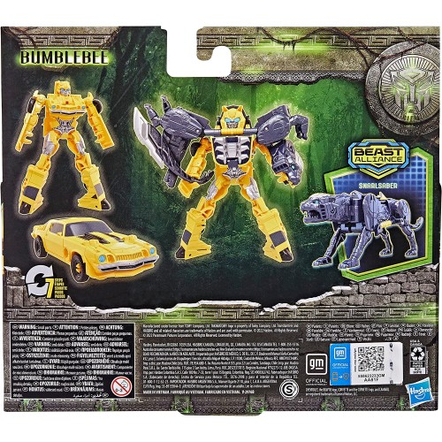 Hasbro Transformers Movie 7 Rise of the Beasts Alliance Beast Combiner 2-Pack Bumblebee Snarlsaber F3898 / F4617 5010993958436