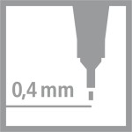 STABILO Point 88 Fineliner, Rust Red 88/47 4006381574723