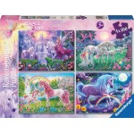 Ravensburger Παζλ 4x100 Τεμ. Μονόκεροι 05654 4005556056545