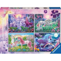 Ravensburger Παζλ 4x100 Τεμ. Μονόκεροι 05654 4005556056545