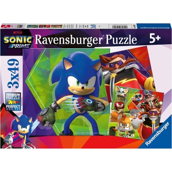Ravensburger Puzzle 3x49 Sonic 05695 4005556056958