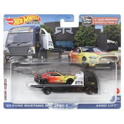 Mattel Hot Wheels Team Transport 23 Mustang RTR Spec 5 and Aero Lift 50 FLF56 / HKF39 194735102242