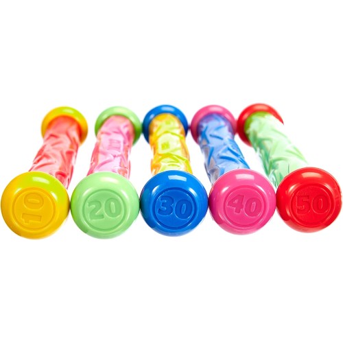 INTEX Underwater Play Sticks - Παιχνίδι Πισίνας με Μαλακό Αφρώδες Υλικό - 5 Χρώματα - 6+ Χρ. 55504 6941057455044