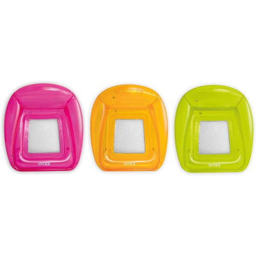 INTEX Transparent Lounges - Πολυθρόνα Πισίνας 104x102εκ - 3 Χρώματα - 8+ Χρ. 56802 6941057422572