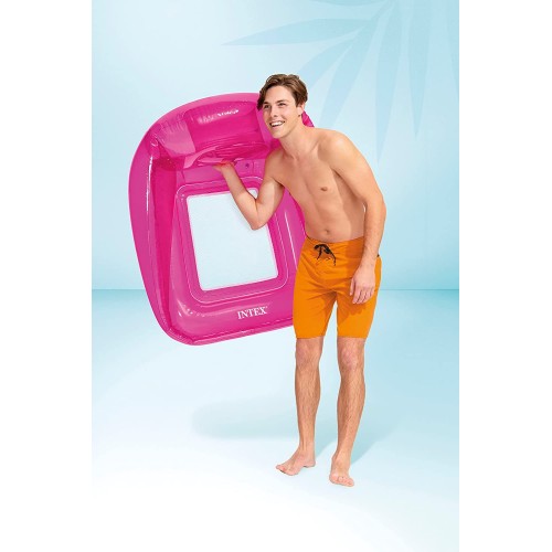 INTEX Transparent Lounges - Πολυθρόνα Πισίνας 104x102εκ - 3 Χρώματα - 8+ Χρ. 56802 6941057422572
