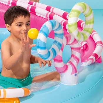 INTEX Candy Fun Play Center Πισίνα Ο Κόσμος της Καραμέλας  170x168x122εκ 57144 6941057422619