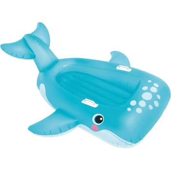 INTEX Blue Whale Ride On Μπλε Φαλαινίτσα με 2 Σταθερές Λαβές - 168x140εκ. 57567 6941057422626