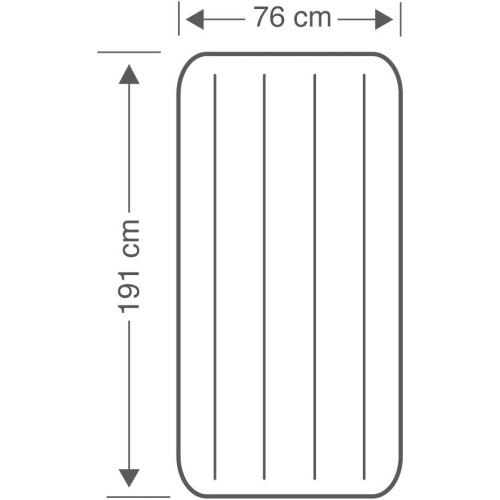 INTEX Full Dura-Beam Classic Downy Airbed 137x191x25cm Στρώμα με Τεχνολογία Ινών 64758 6941057412450