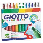 Giotto Μαρκαδόροι Χοντροί Turbo Maxi 12Τεμ 000076200 8000825075100
