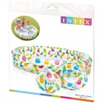 INTEX Pineaple Splash Pool Set Πισίνα Ανανάς 3 Δακτύλιοι Προστασίας, Χωρητικότητα 248Lt - 132x28εκ 59469 6941057454696