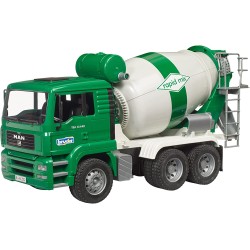 bruder Man Tga Cement Mixer Green 02739 4001702027391