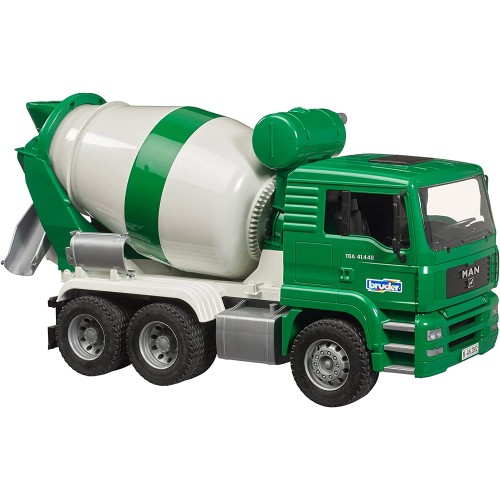 bruder Man Tga Cement Mixer Green 02739 4001702027391