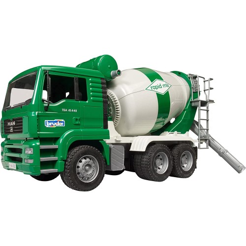 bruder Man Tga Cement Mixer Green 02739 4001702027391