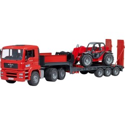 bruder Επικαθήμενο φορτηγό MAN TGA με φορτωτή Manitou 02774 4001702027742