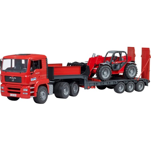 bruder Επικαθήμενο φορτηγό MAN TGA με φορτωτή Manitou 02774 4001702027742