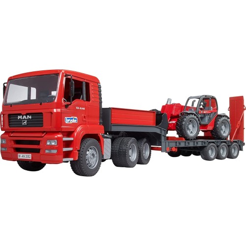bruder Επικαθήμενο φορτηγό MAN TGA με φορτωτή Manitou 02774 4001702027742